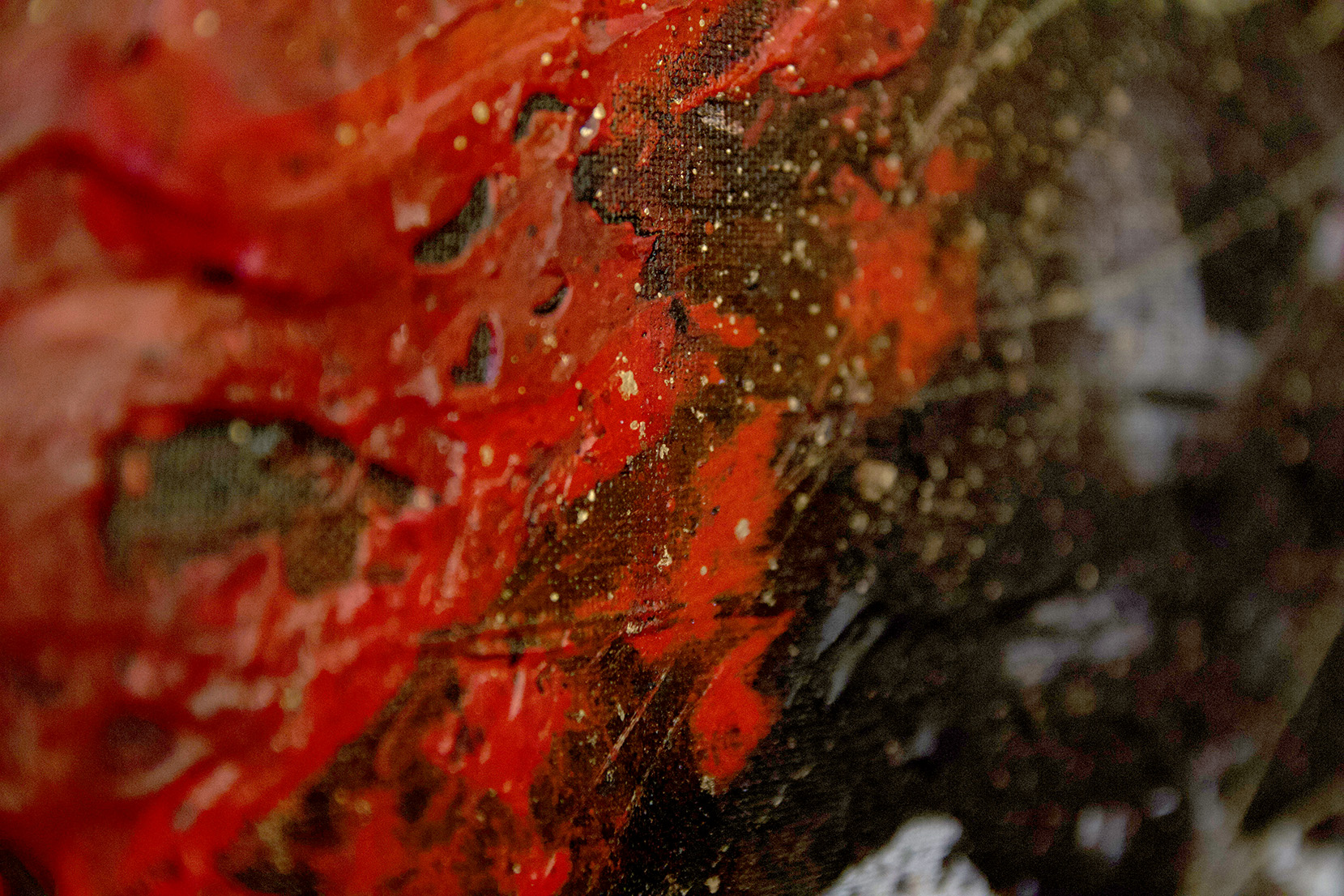 「thinking about you / Red」H1190×W840cm, Acrylic paint, Plating pigment, Canvas, 2022